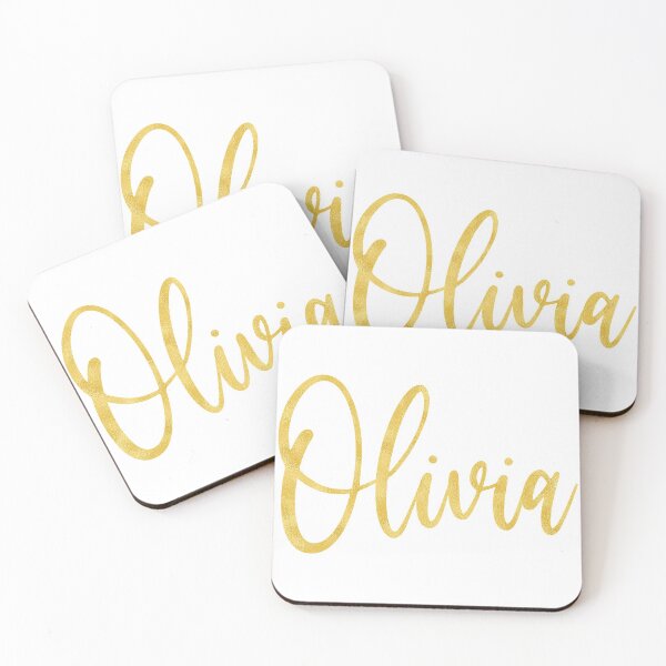 Aperçu de l'œuvre Nom métallique d'or d'Olivia créée et vendue par Amy Olsen.