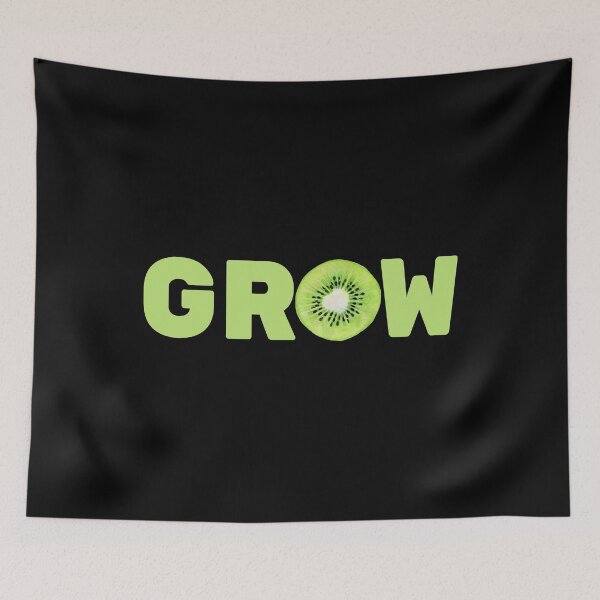 Item preview, Grow word art, kiwi fruit slices- kiwi fruit designed and sold by MiloHarris.