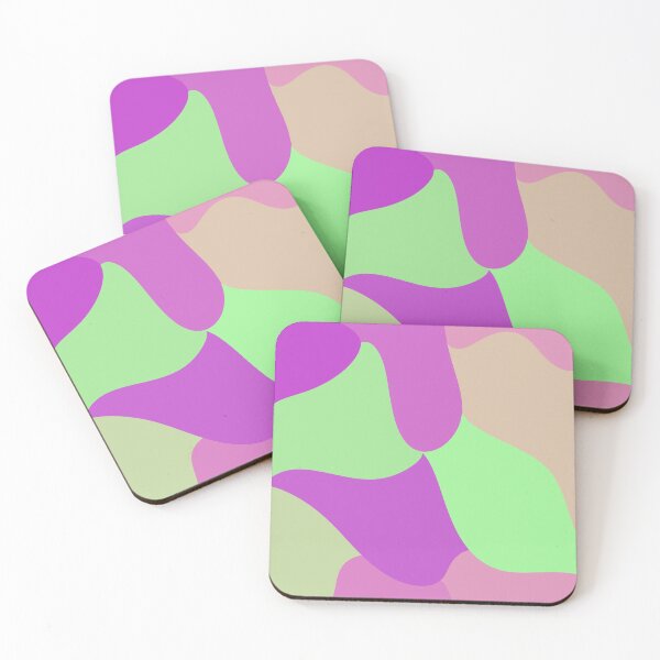 Item preview, purple and green squiggle print designed and sold by myasdesignsss.