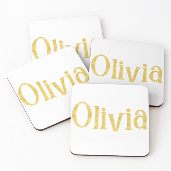 Aperçu de l'œuvre Nom métallique d'or d'Olivia créée et vendue par Amy Olsen.