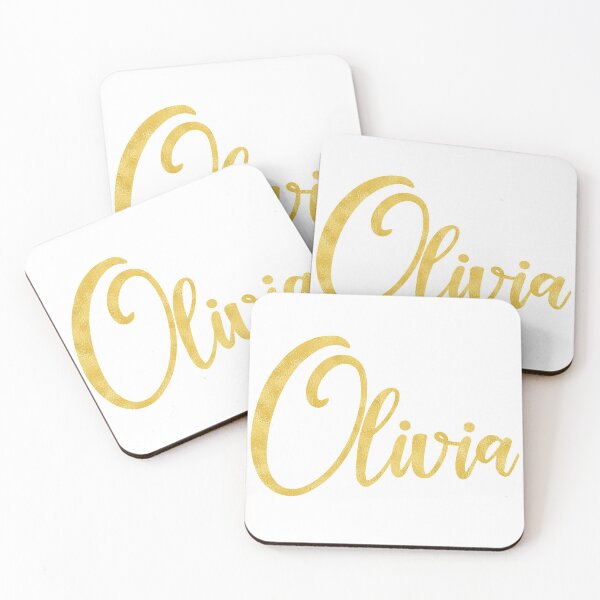 Item preview, Olivia Gold Metallic Name designed and sold by Amy Olsen.