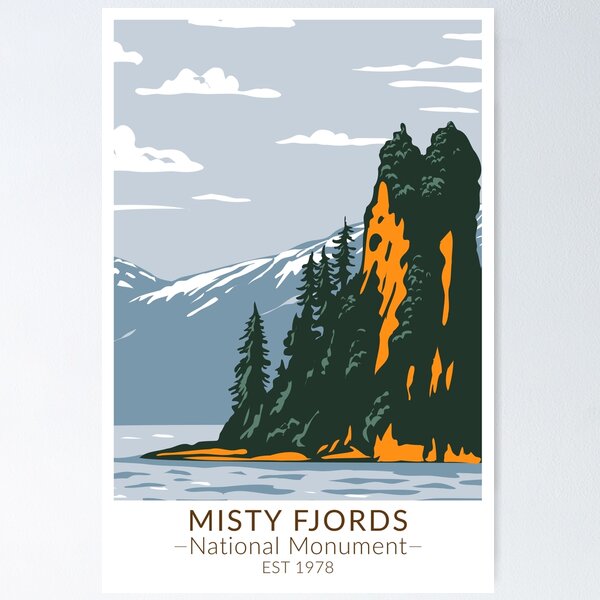 Item preview, Misty Fjords National Monument New Eddystone Rock designed and sold by KrisSidDesigns.