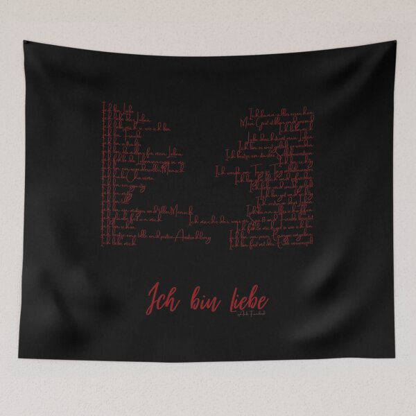 Item preview, Self-love affirmations, red on black. designed and sold by Anke Franikowski.