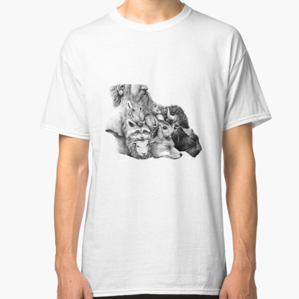 bearded furry man Classic T-Shirt
