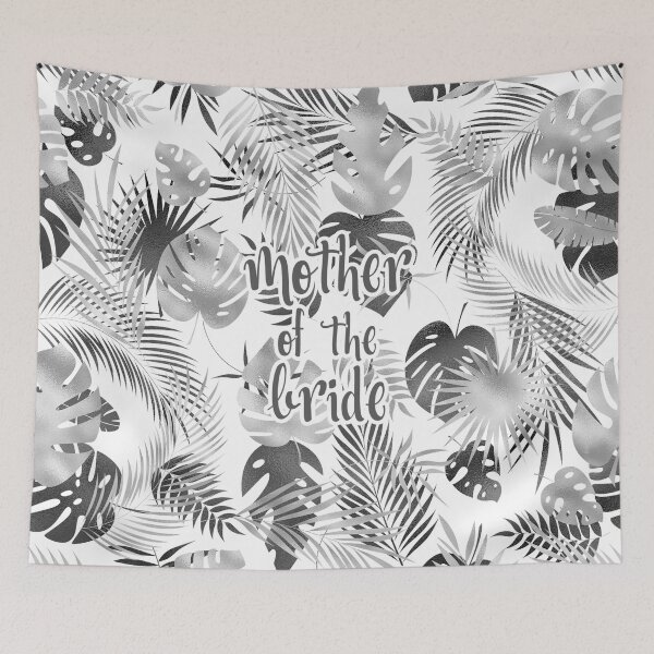 Item preview, Tropical Wedding Mother of the Bride Leaves Black and White designed and sold by CoolYule.