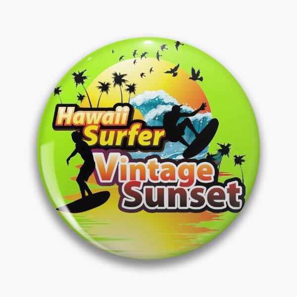 Artikelvorschau, HAWAII SURFER VINTAGE SONNENUNTERGANG entworfen und verkauft von RIGHTCHUS.