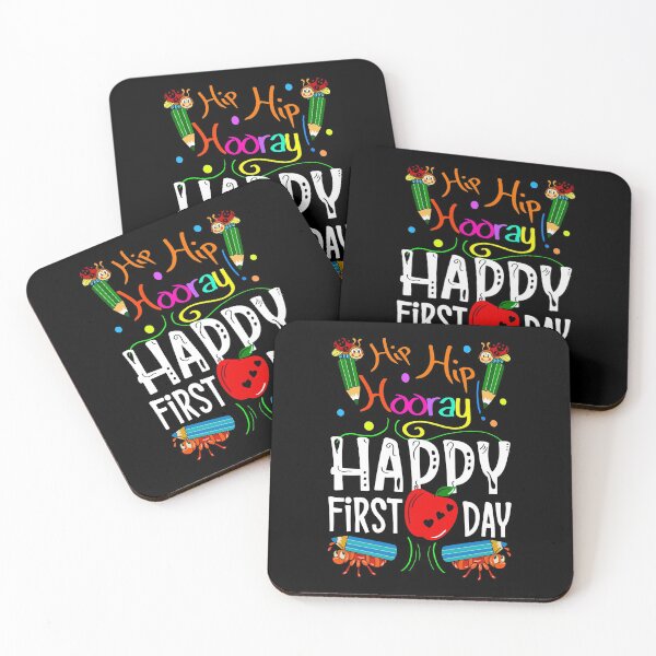 Item preview, Hip Hip Hooray Happy First Day (School), Colorful Back to School Design designed and sold by orangeblue21.