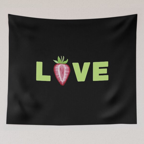 Item preview, Strawberry Love word art, Strawberry fruit-Strawberry love designed and sold by MiloHarris.