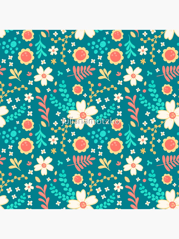 Sweet Floral Pattern by julianamotzko