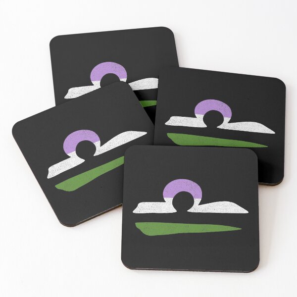 Item preview, Genderqueer Libra Pride Flag Zodiac Sign designed and sold by Patrick Hiller.