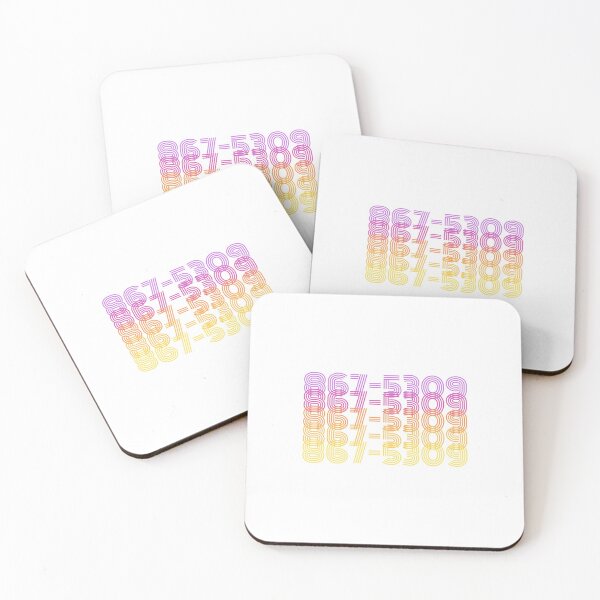 Item preview, 80s Music Fan - 867-5309 - 1980s Famous Phone Number - Song Lyrics designed and sold by DesignByLeo.