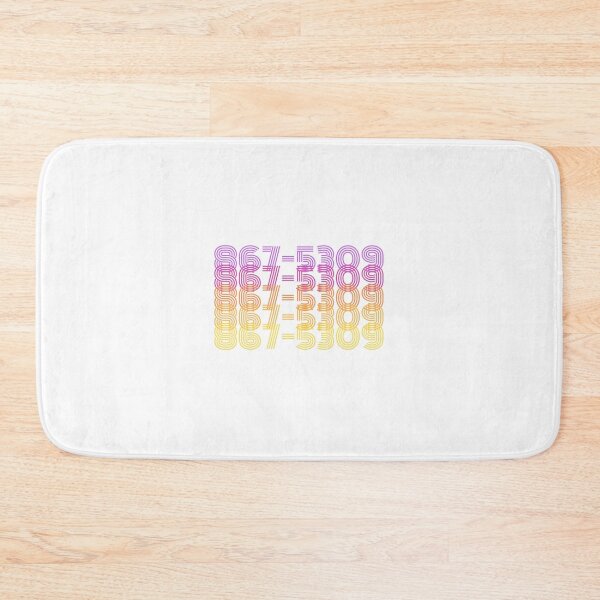 Item preview, 80s Music Fan - 867-5309 - 1980s Famous Phone Number - Song Lyrics designed and sold by DesignByLeo.
