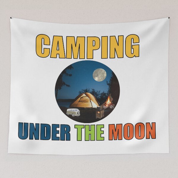 Item preview, Camping Under the Moon Design designed and sold by BlessingDirect.