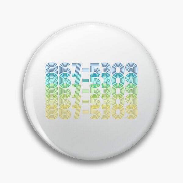 Item preview, 80s Music - 867-5309 - 1980s Famous Phone Number - Song Lyrics designed and sold by DesignByLeo.