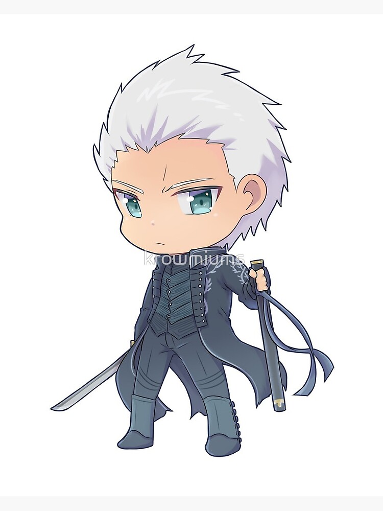 Chibi version of vergil from dmc3