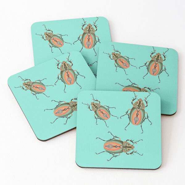 Item preview, 3 Death Beetles designed and sold by Moth-Stitchery.