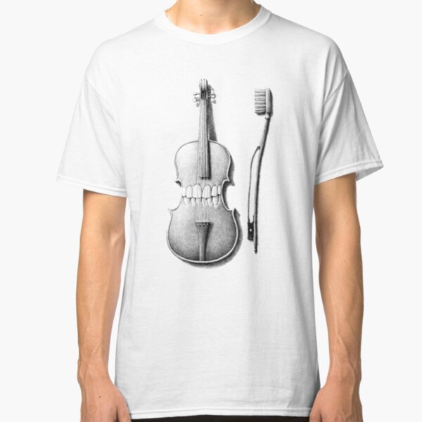 brushing the violin Classic T-Shirt
