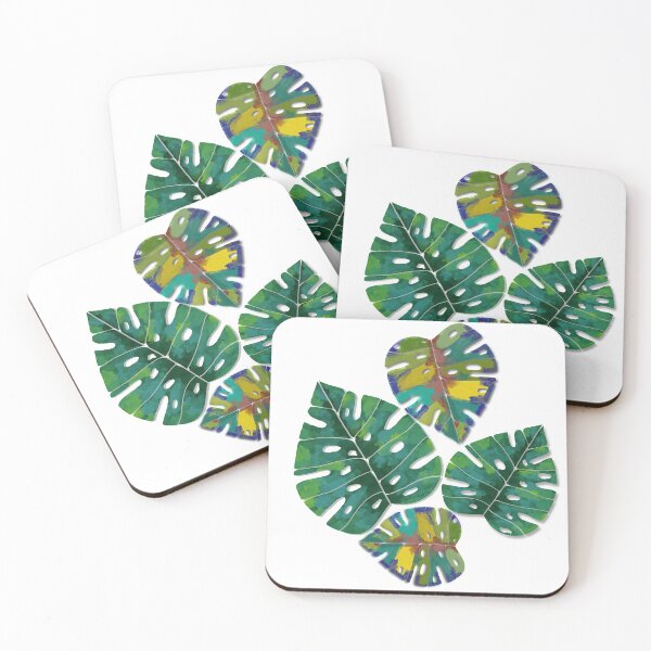 Item preview, Monstera leaf pattern with a modern twist  designed and sold by shaminia.