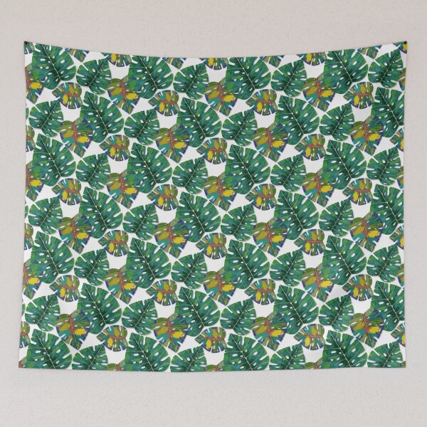 Item preview, Monstera leaf pattern with a modern twist  designed and sold by shaminia.