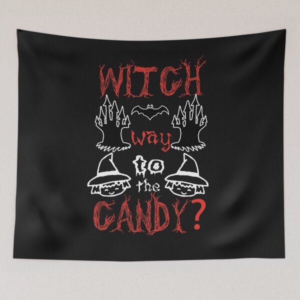 Item preview, Witch Way To The Candy - Halloween Quotes designed and sold by husseiN-IQ.