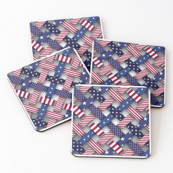 Item preview, 3D colorful stripes of The flag of the United States of America designed and sold by GLORY-LIFE.