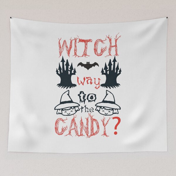 Item preview, Witch Way To The Candy - Halloween Quotes designed and sold by husseiN-IQ.