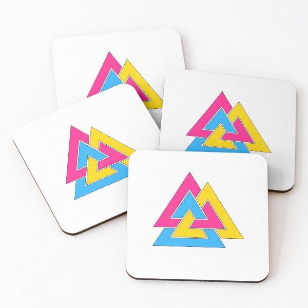 Item preview, Pansexual Viking Valknut designed and sold by hereticbassist.