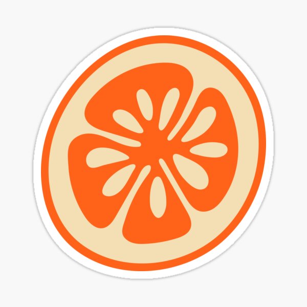 BIG ORANGE CITRUS SLICE - UnBlink Studio by Jackie Tahara Sticker