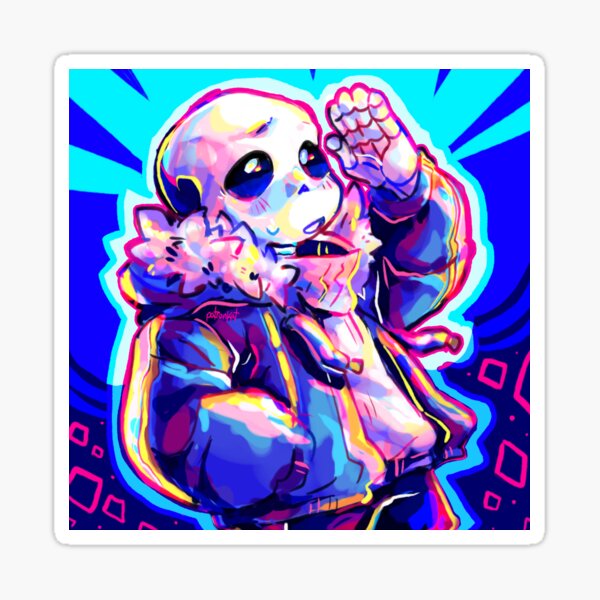 Lancer but its sans made for snas as a gift pixel art
