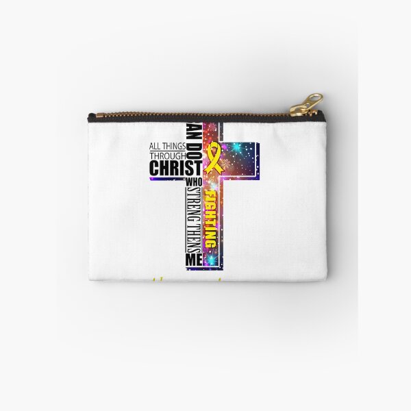 Item preview, I Can Do All Things Through Christ Adenosarcoma Awareness designed and sold by Brad-FI.