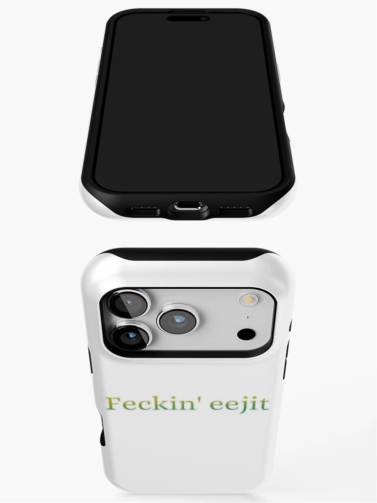 Thumbnail 3 of 4, iPhone Case, Feckin eejit! designed and sold by BraveJava.