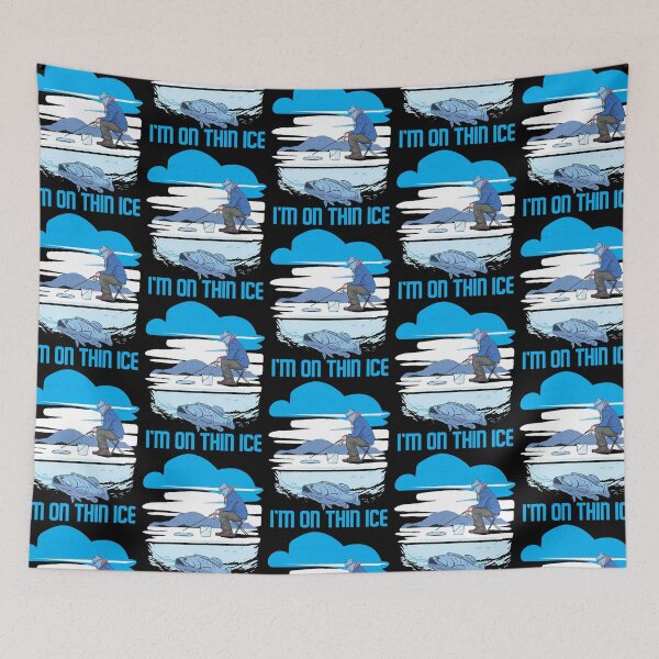 Item preview, I'm on thin ice --ice fishing designed and sold by glitchman2.