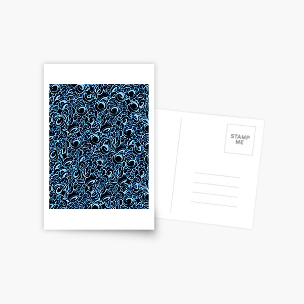 Tangle Blue Postcard