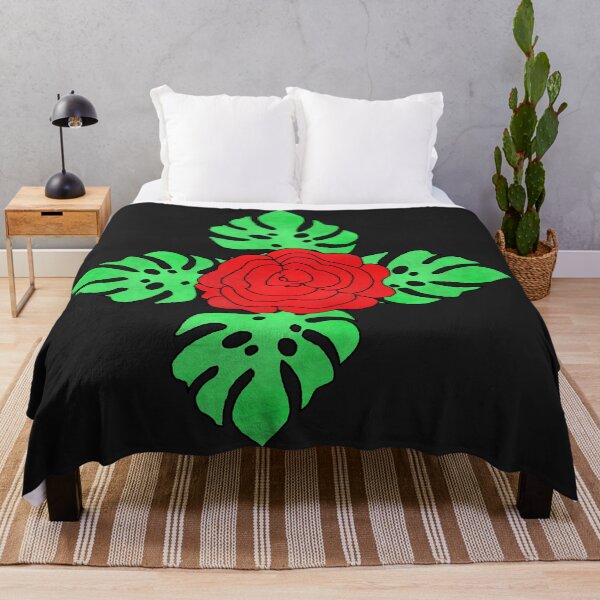 Item preview, Red Rose on Green Leaves designed and sold by rainestore.