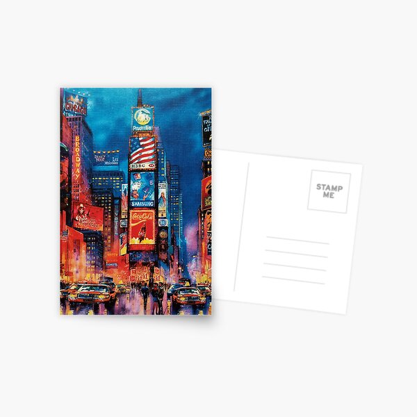 Watercolor New York Notecards Set of 4 NY Watercolor Prints Hand Painted  Blank Cards With Envelopes Greeting Cards State Cards 