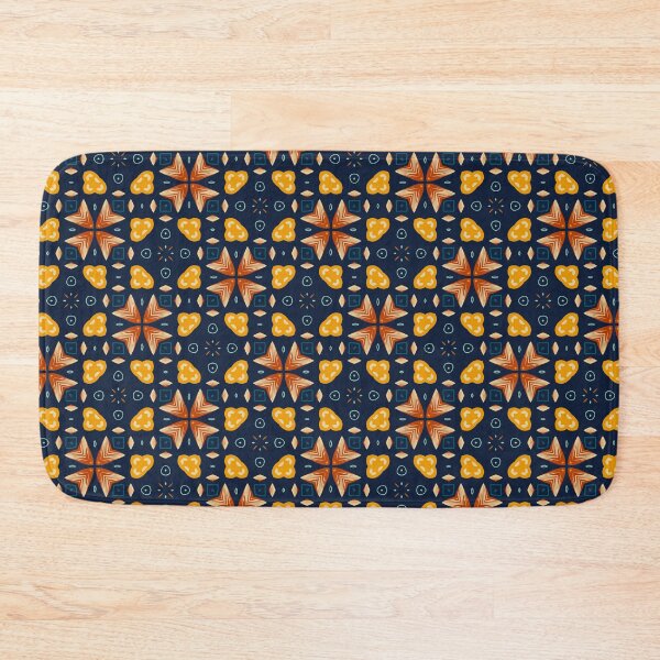 Item preview, Nordic Inspired Red, Blue and Yellow Vintage Pattern designed and sold by cozycaroline.