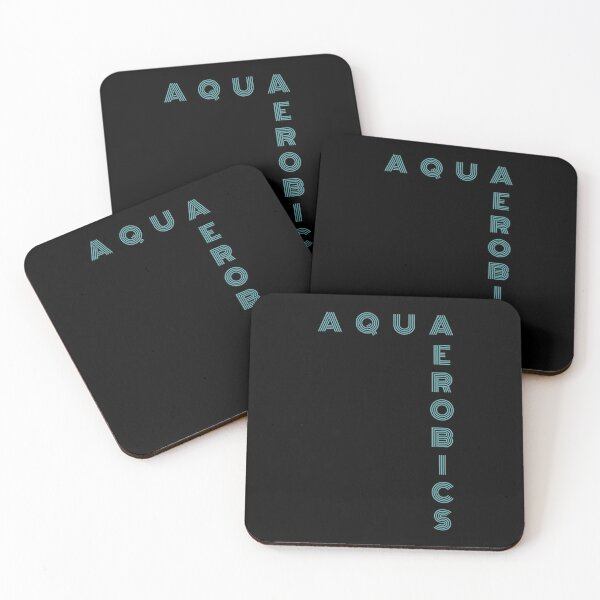 Item preview, Aqua Aerobics stylish typography | Gifts for water aerobics lover designed and sold by Violet Treasures.