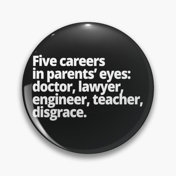 Item preview, 5 careers in parents' eyes designed and sold by WittyChest.