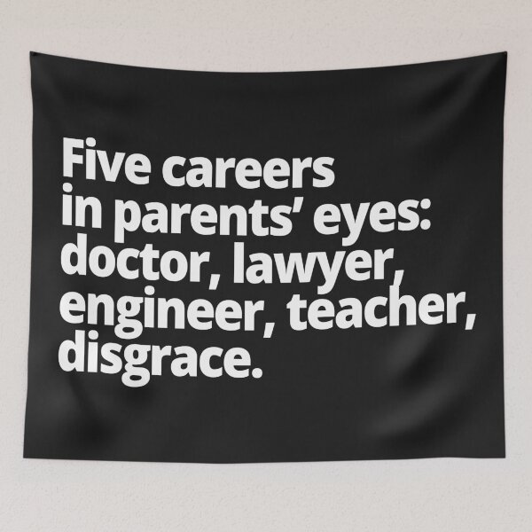 Item preview, 5 careers in parents' eyes designed and sold by WittyChest.