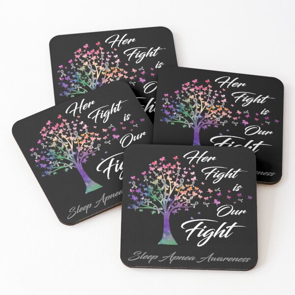 Item preview, Her Fight Is Our Fight Sleep Apnea Awareness designed and sold by Gillosina.