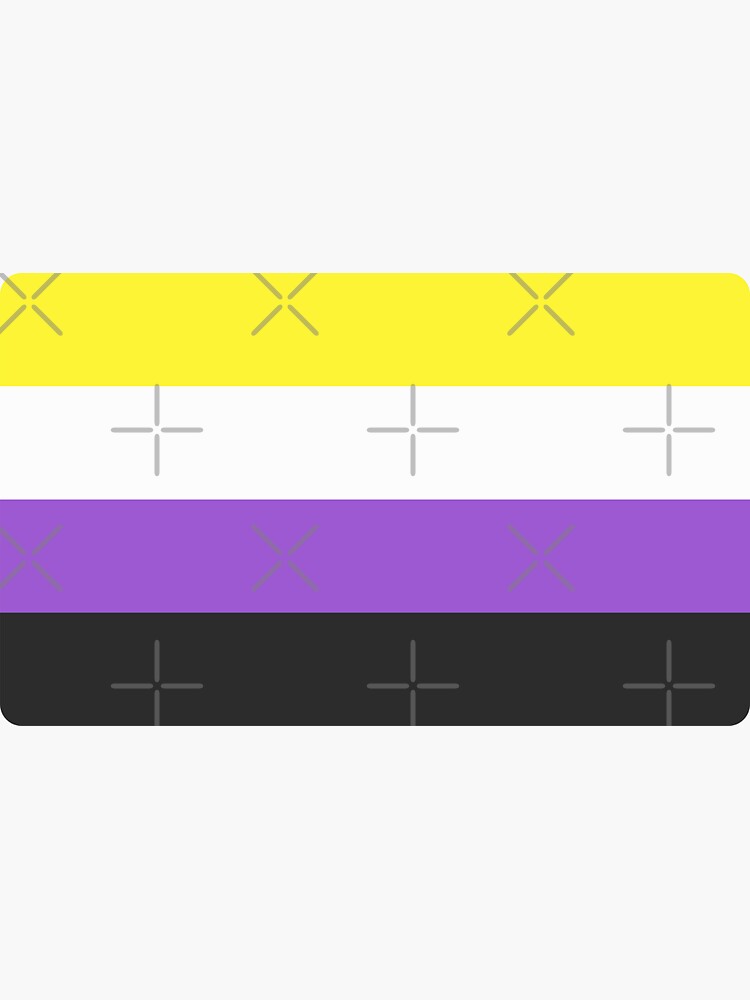 Non Binary Pride Flag Sticker For Sale By Blurrylester Redbubble 5204