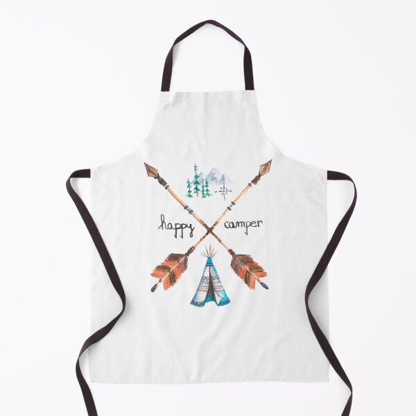 Item preview, Happy Camper Camping Design with Mountains and Tepee Tatra Cottage designed and sold by TatraCottage.