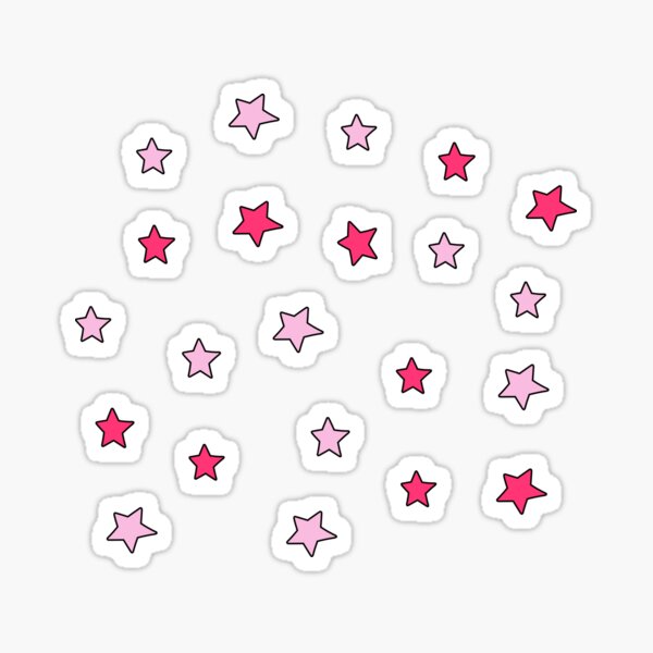 mini pink star stickers Sticker for Sale by Sydney McGovern