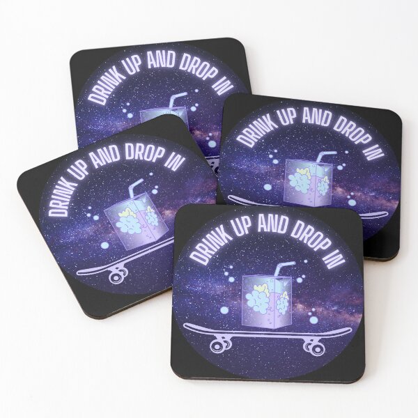 Item preview, Drink up and drop in - Grape Juice on Skateboard designed and sold by SkateGalaxy.