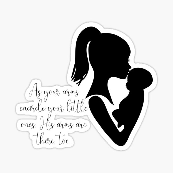 Item preview, As your arms encircle your little ones, his arms are there too. designed and sold by Handdrawnbyzoe.