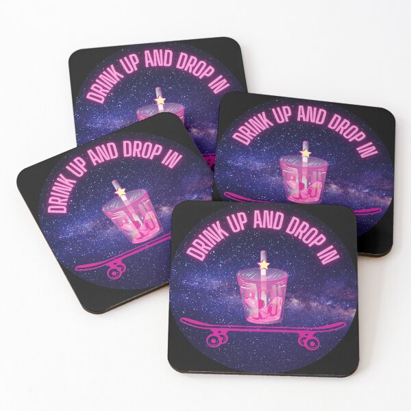 Item preview, Drink up and drop in - Strawberry Smoothie on Skateboard designed and sold by SkateGalaxy.