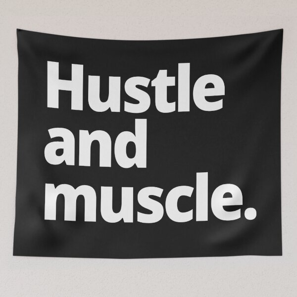 Item preview, Hustle and muscle. designed and sold by WittyChest.