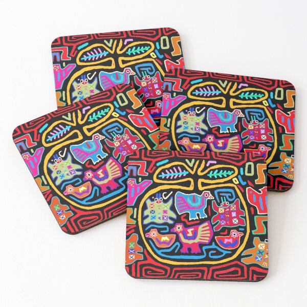 Item preview, Panama Mola Chicken Play Mat designed and sold by Esprit-Mystique.