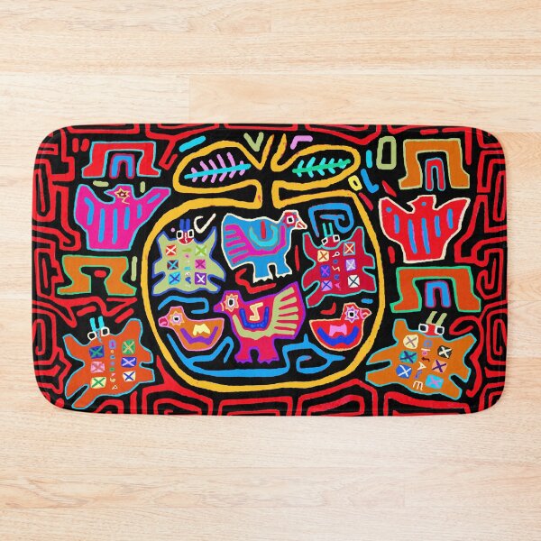 Item preview, Panama Mola Chicken Play Mat designed and sold by Esprit-Mystique.