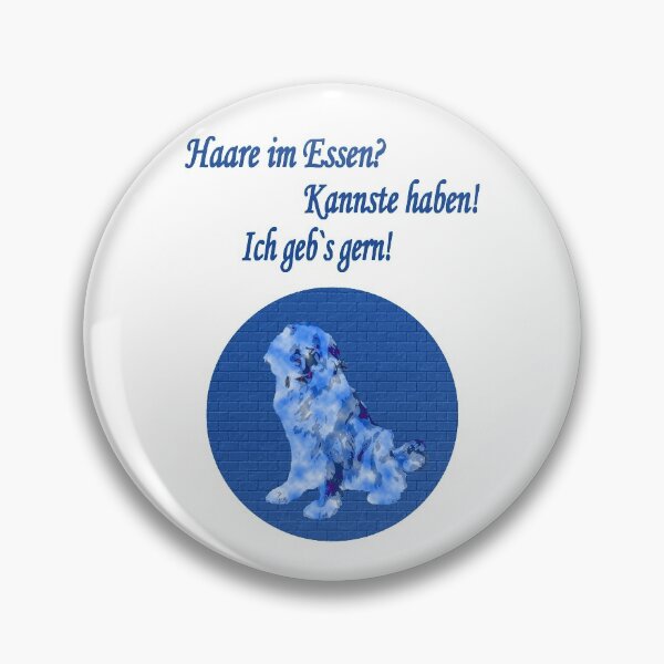 Item preview, Newfoundland dog eating blue hair designed and sold by Moonyflower.